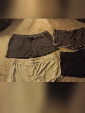 Women’s Comfort Lounge Shorts - Gray, Black, Cream